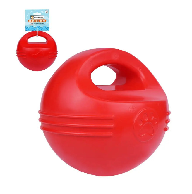 Іграшка для собак плаваюча BronzeDog FLOAT Силовий м'яч XL 16 см Червоний (1R0530) - фото 2 Іграшка для собак плаваюча BronzeDog FLOAT Силовий м'яч XL 16 см Червоний (1R0530) - фото 2