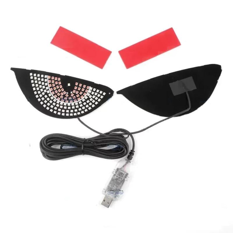 Підсвітки автомобільні LED панель Очі Y7 Blue+Red 12х7 см 2 шт. (4863-Leader)