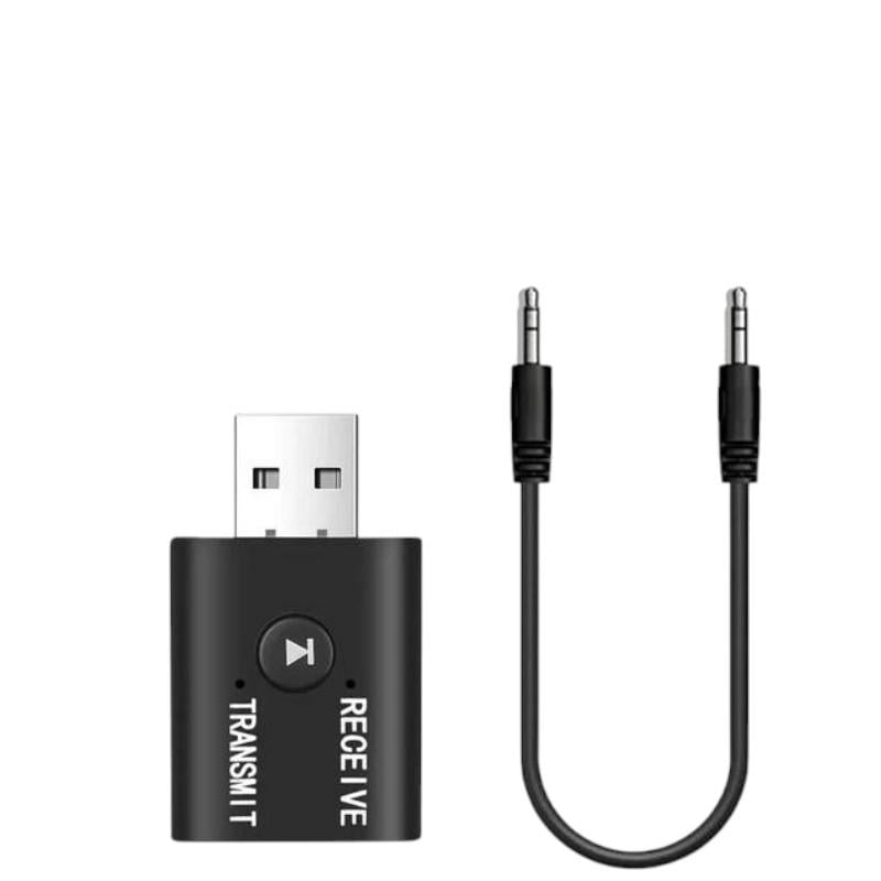 Адаптер Bluetooth 5.0 DNL TR6 2в1 передавач і приймач Чорний (411204211)