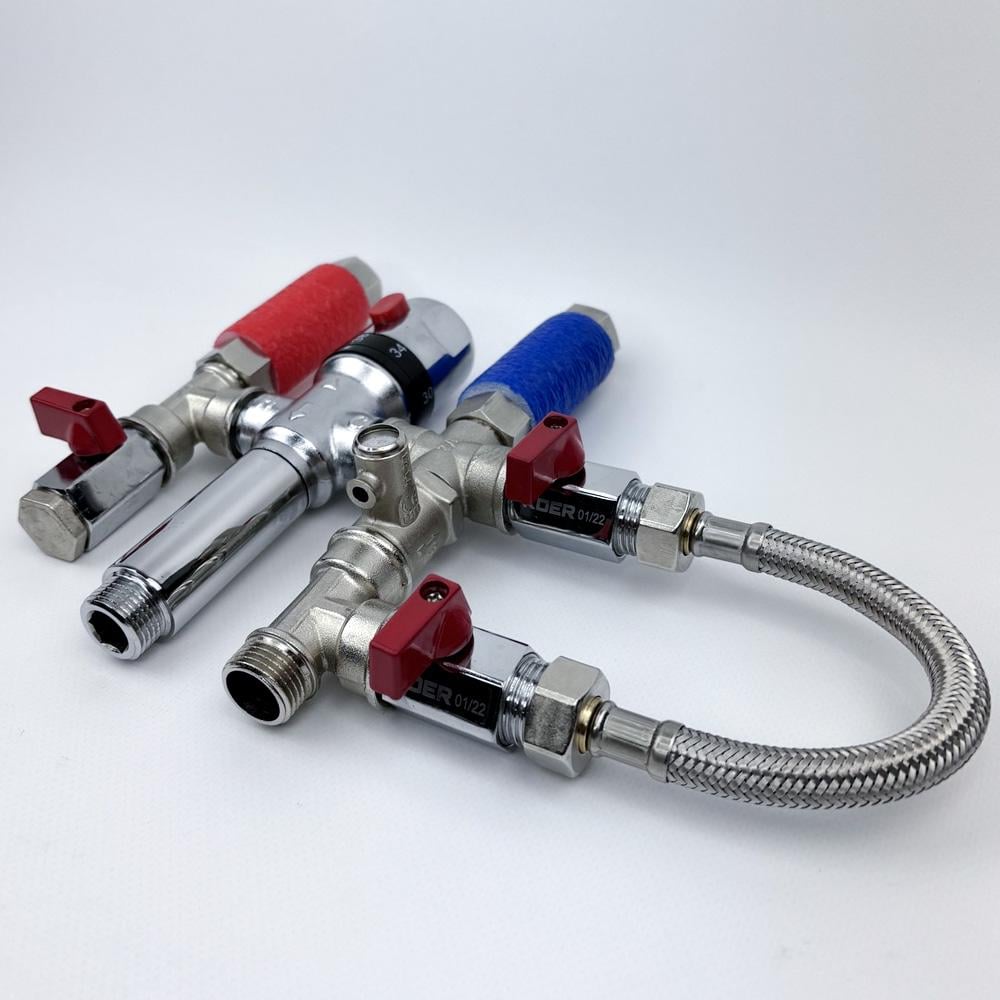 Смеситель-термостат бойлера Mixer Bypass Boiler Serie sс с байпасом 15.1 1/2" - фото 6