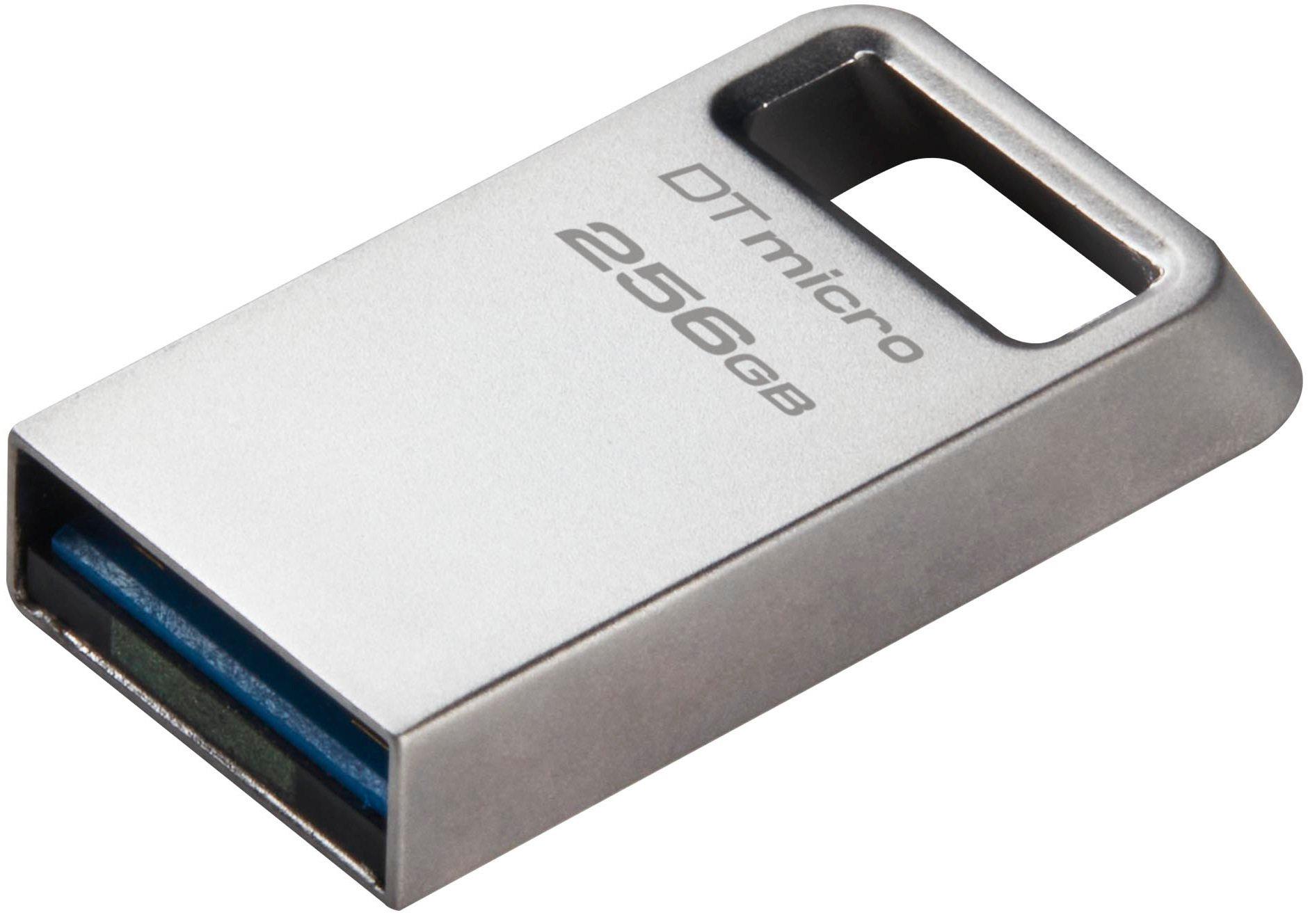 Флеш-память USB Kingston 3.2 Type-A Gen1 DT Micro R200MB/s 256 GB Metal (DTMC3G2/256GB)