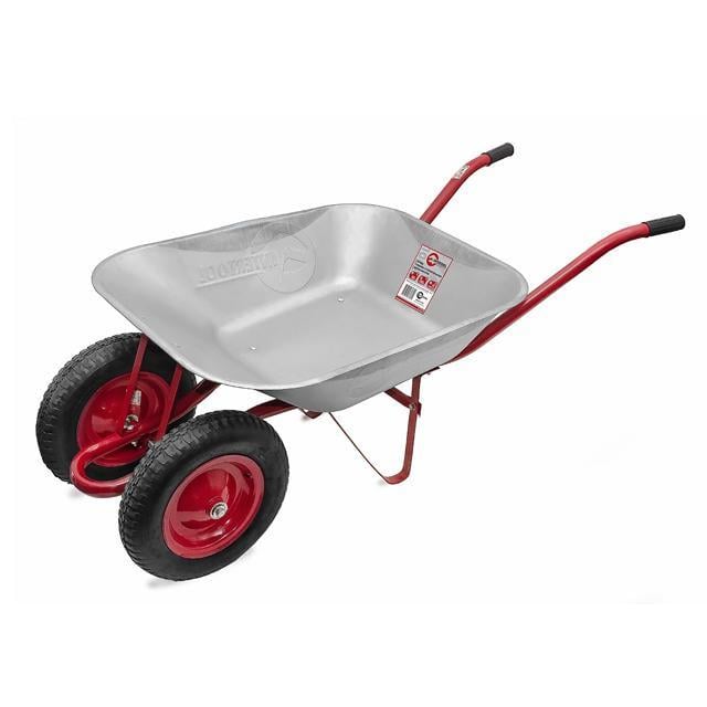 Тачка садово-строительная Intertool WB-0823 2 пневмоколеса с подшипником 15" 85 л 150 кг (9381184)