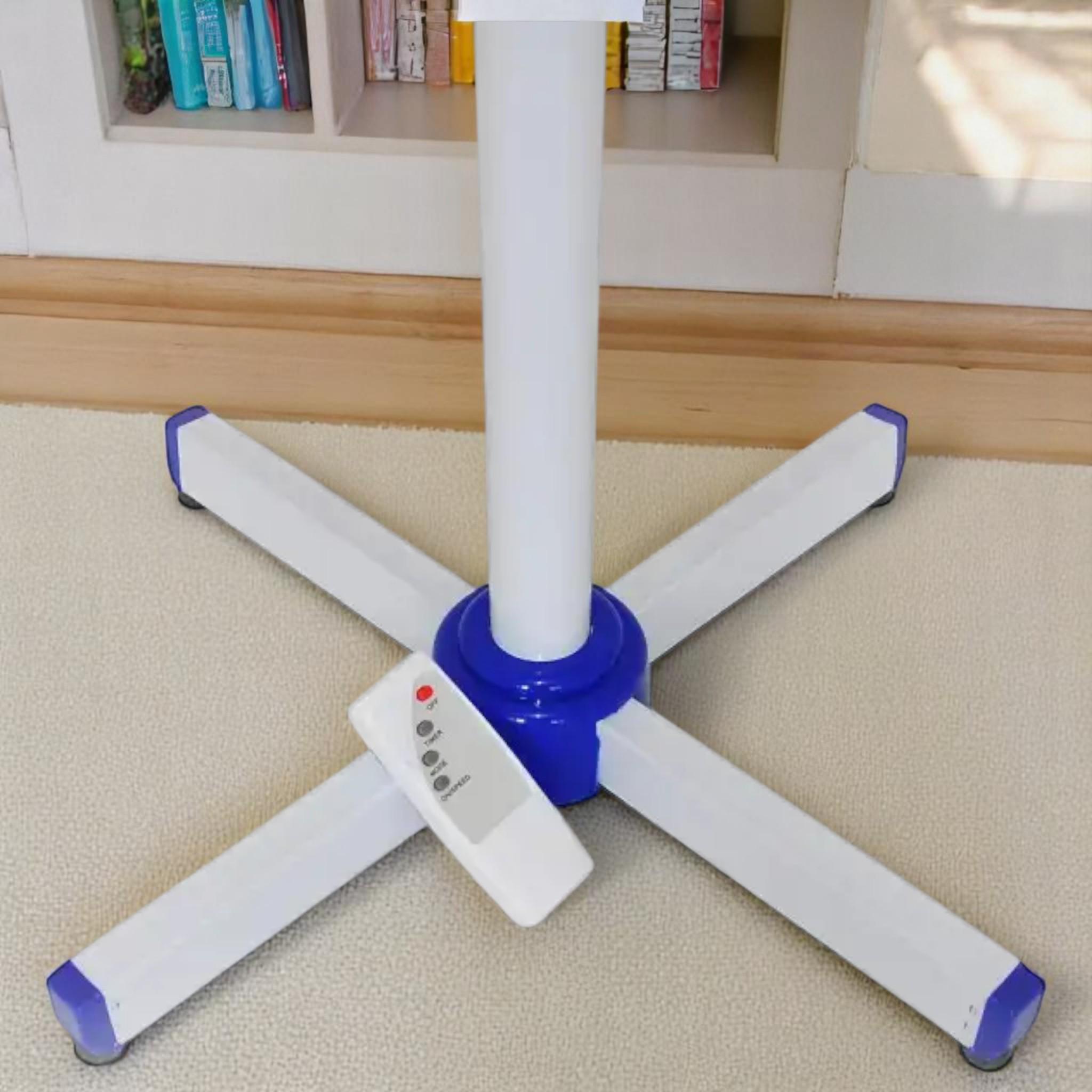 Вентилятор підлоговий Domotec MS-1620 40 Вт 3 швидкості White/Blue (V_MS1621White/Blue) - фото 4 Вентилятор підлоговий Domotec MS-1620 40 Вт 3 швидкості White/Blue (V_MS1621White/Blue) - фото 4