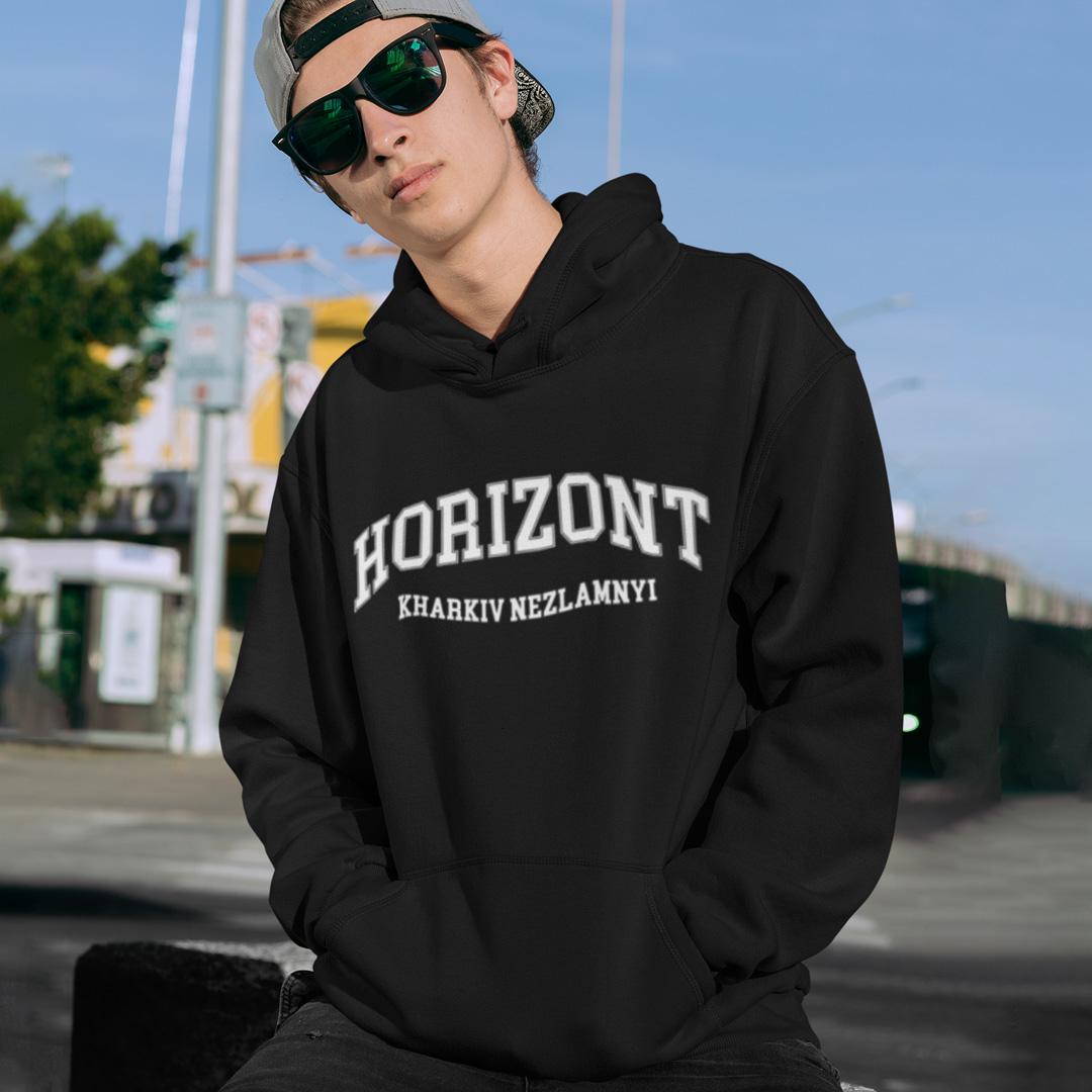 Худи флисовый унисекс Kharkiv Nezlamnyi Horizont M Черный (00000005078) Худи флисовый унисекс Kharkiv Nezlamnyi Horizont M Черный (00000005078)