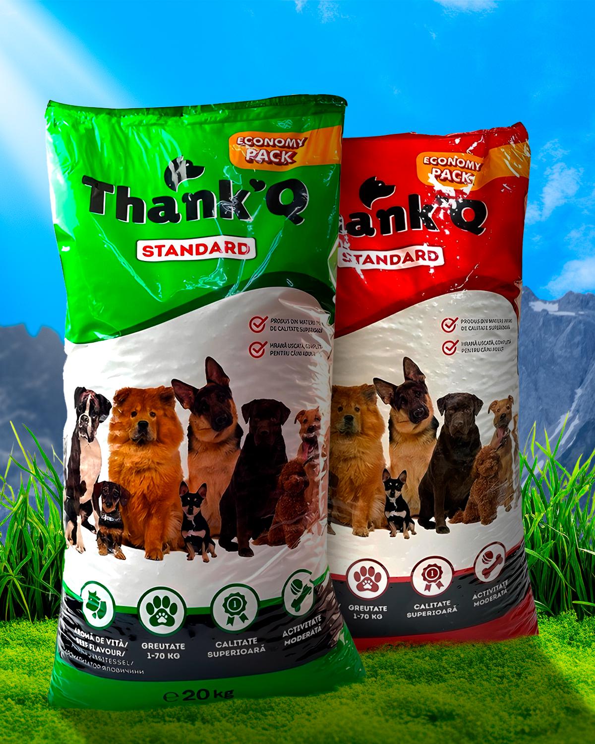 Корм сухий для собак усіх порід Thank'Q зі смаком яловичини та шинка 40 кг - фото 3 Корм сухий для собак усіх порід Thank'Q зі смаком яловичини та шинка 40 кг - фото 3