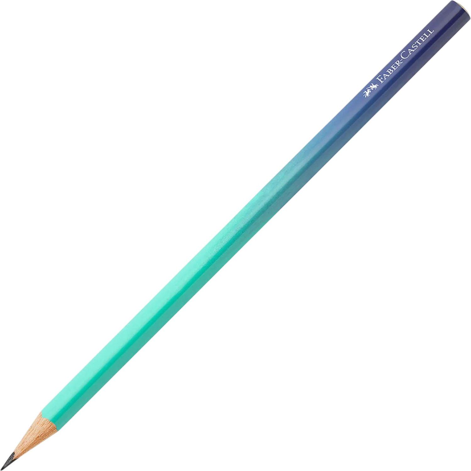 Карандаш чернографитный Faber-Castell B трехгранный Buzzing Blue (118403)