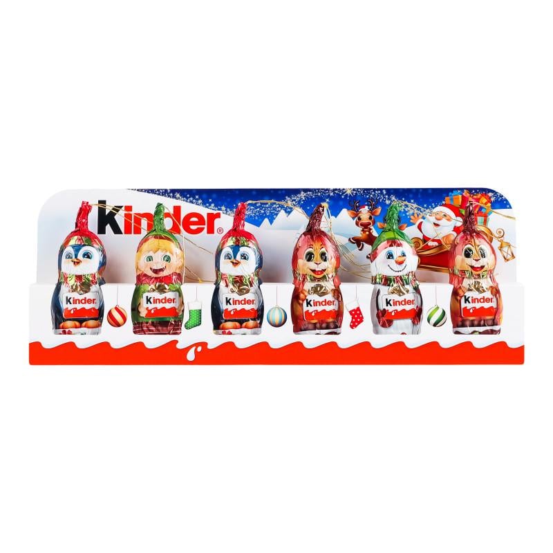 Шоколадні фігурки на ялинку Kinder Chocolate Set 6x15 г