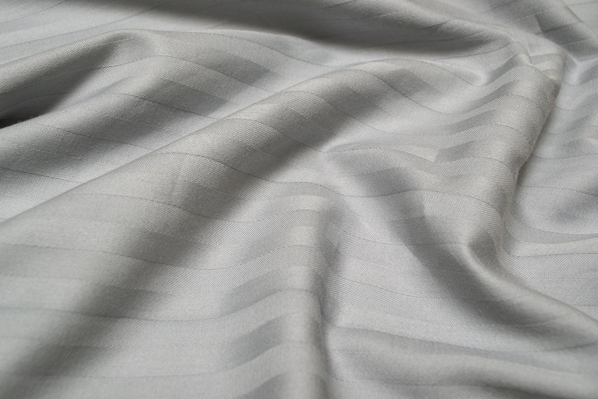 Комплект постільної білизни Lotus Готель сатин-страйп євро Сірий (29140) - фото 2 Комплект постільної білизни Lotus Готель сатин-страйп євро Сірий (29140) - фото 2