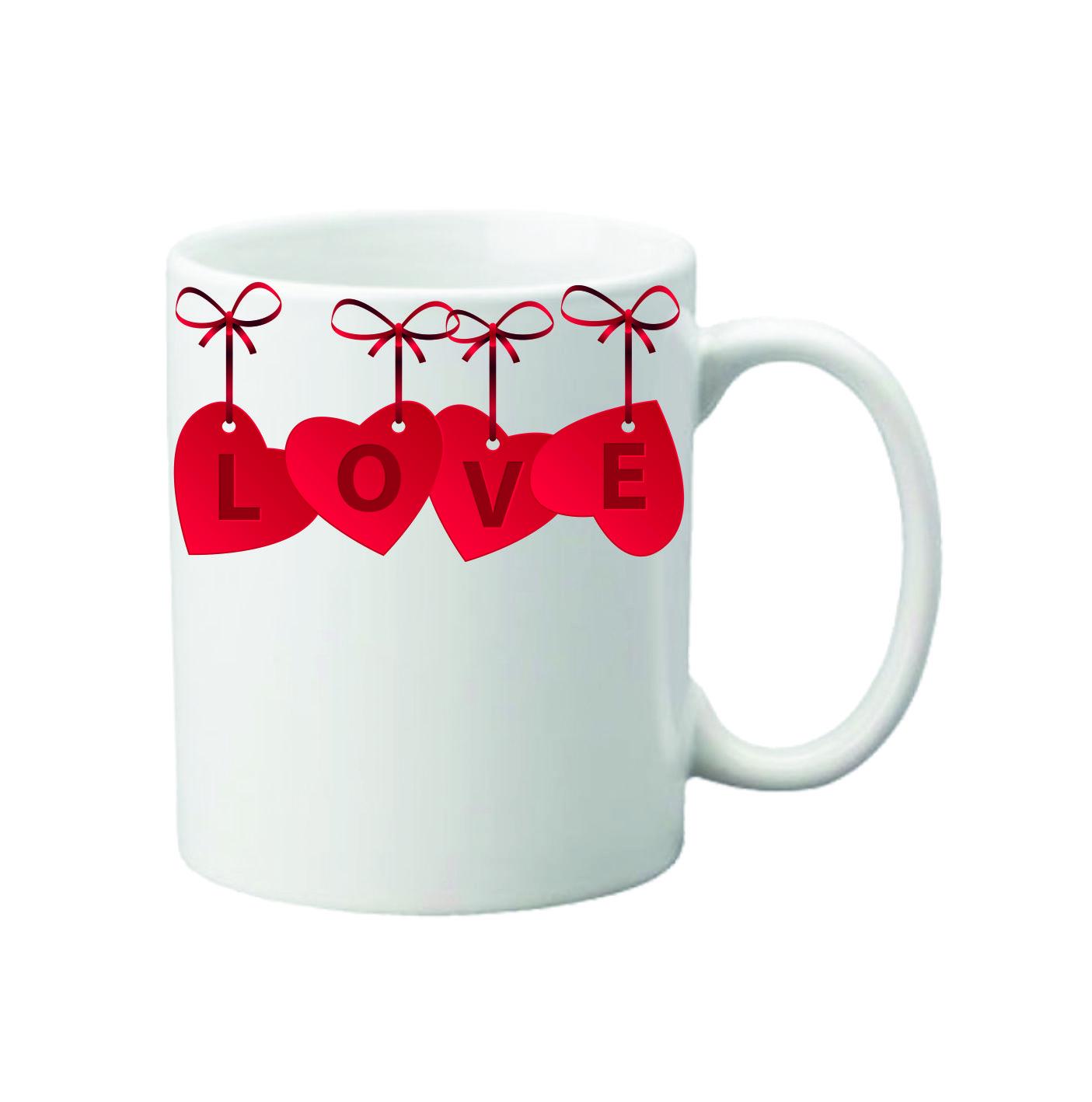 Чашка с принтом День Валентина 330 мл (23637231)