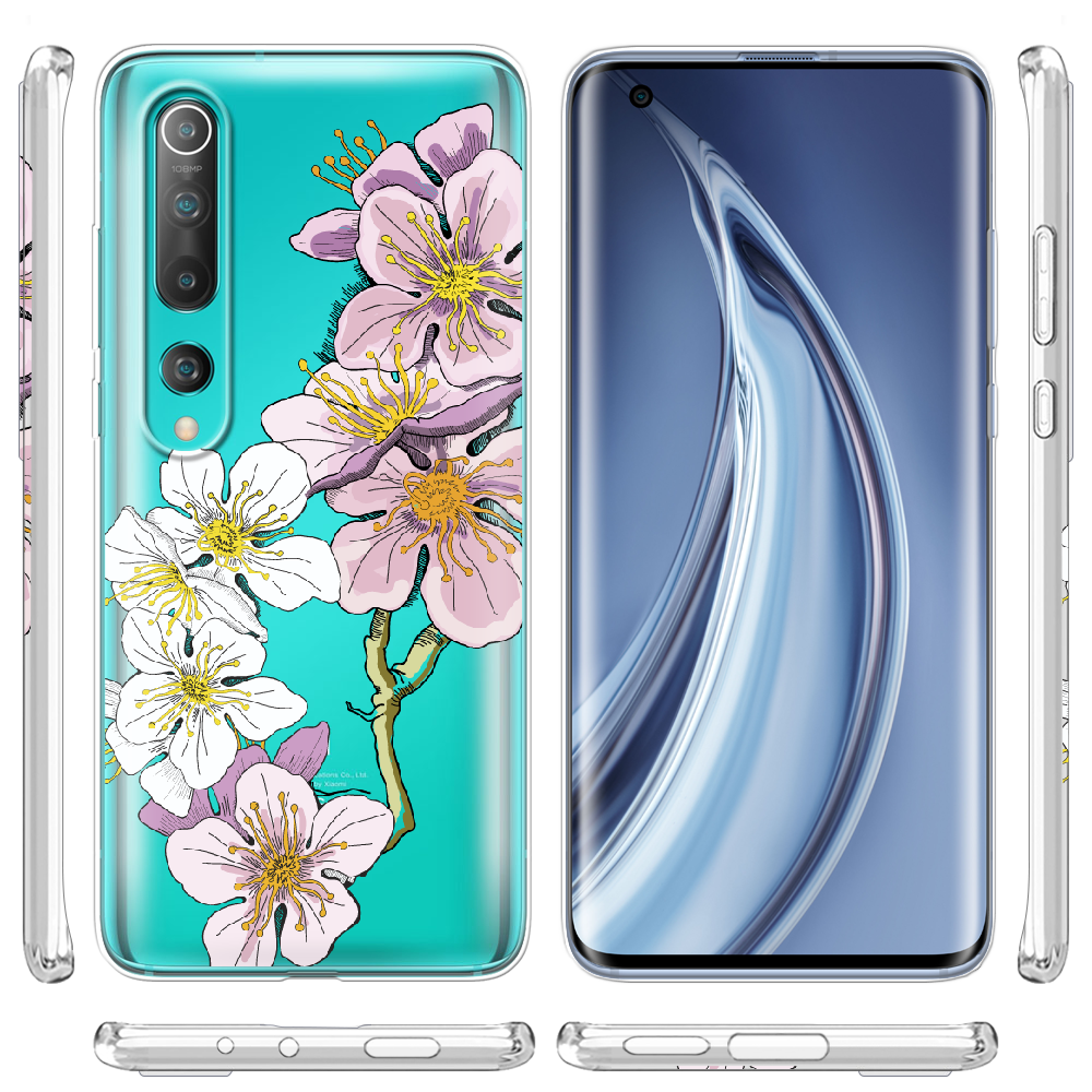 Чохол BoxFace Xiaomi Mi 10/ Mi 10 Pro Cherry Blossom Прозорий силікон (39436-cc4-39436) - фото 3