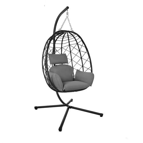 Кресло-качели садовые подвесные с подушками Gardlov Кокон 194 см 150 кг (27652)