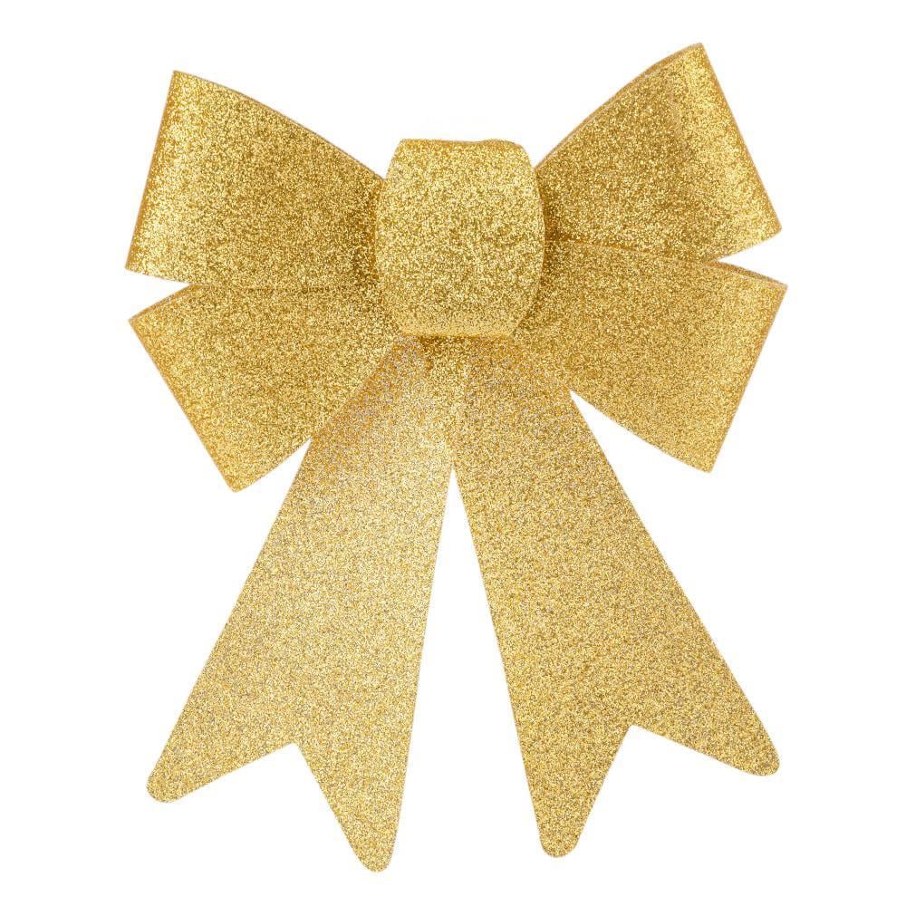 Набор бантов блестящий 2 шт. 18 см Золотой (9245-013) Набор бантов блестящий 2 шт. 18 см Золотой (9245-013)