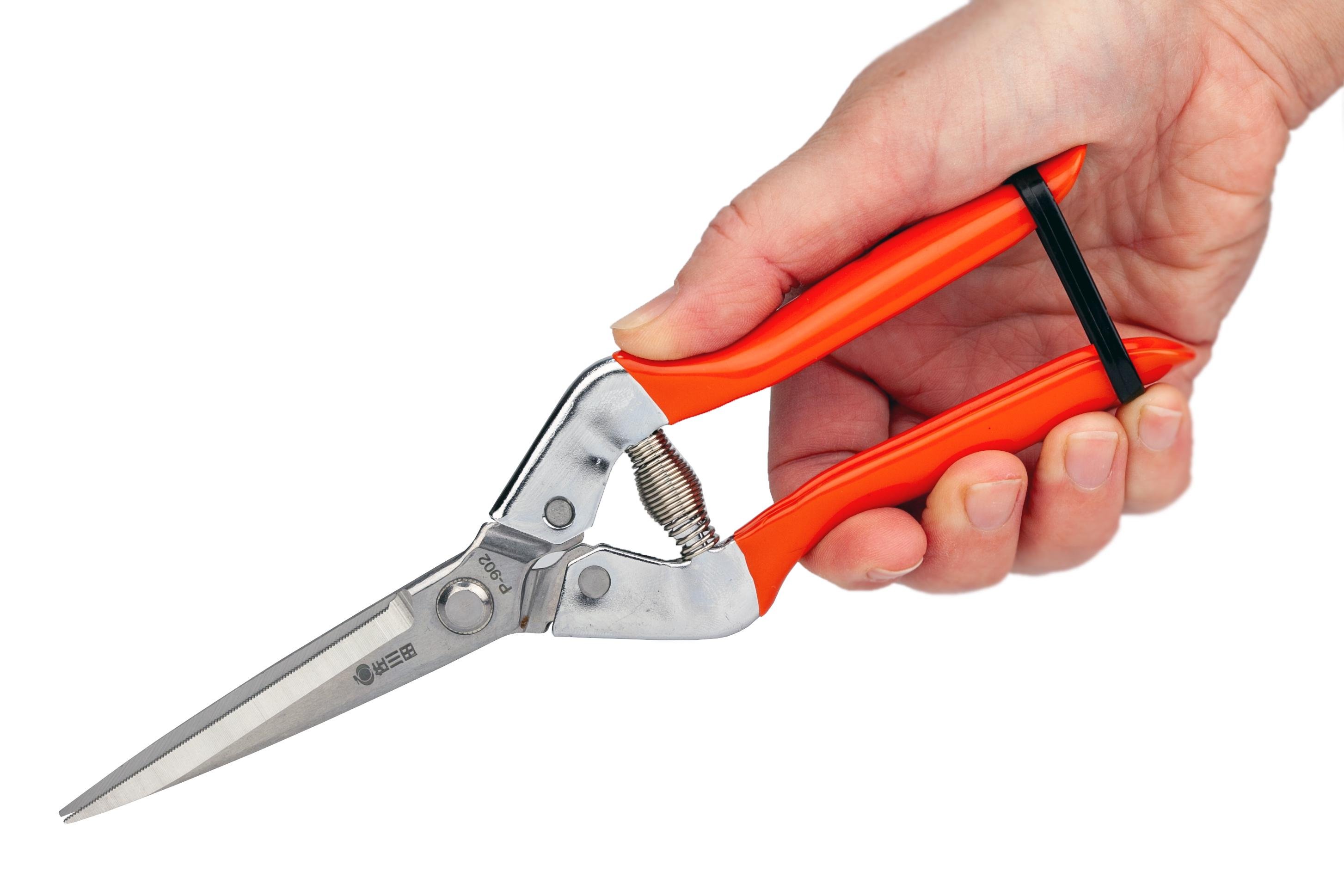 Садові ножиці Sagawata з нержавіючої сталі подовжені 215 мм (P-902_L) - фото 9