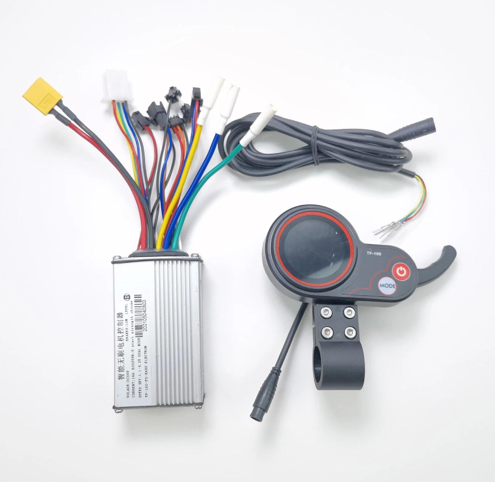 Контроллер для Kugoo M4/M4 Pro 48V/21A набор контроллера и приборной панели TF-100 с 6pin дисплеем (00-00028904) Контроллер для Kugoo M4/M4 Pro 48V/21A набор контроллера и приборной панели TF-100 с 6pin дисплеем (00-00028904)