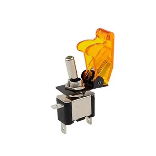 Механічний SPST-перемикач з LED-підсвічуванням та захисною кришкою Yellow (127c9e28)