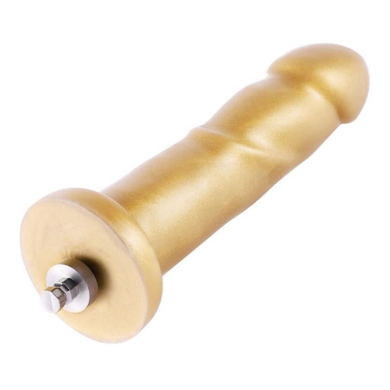 Фаллоимитатор для секс-машин Hismith Golden Silicone Dildo 17,5 см Золотистый (31694)