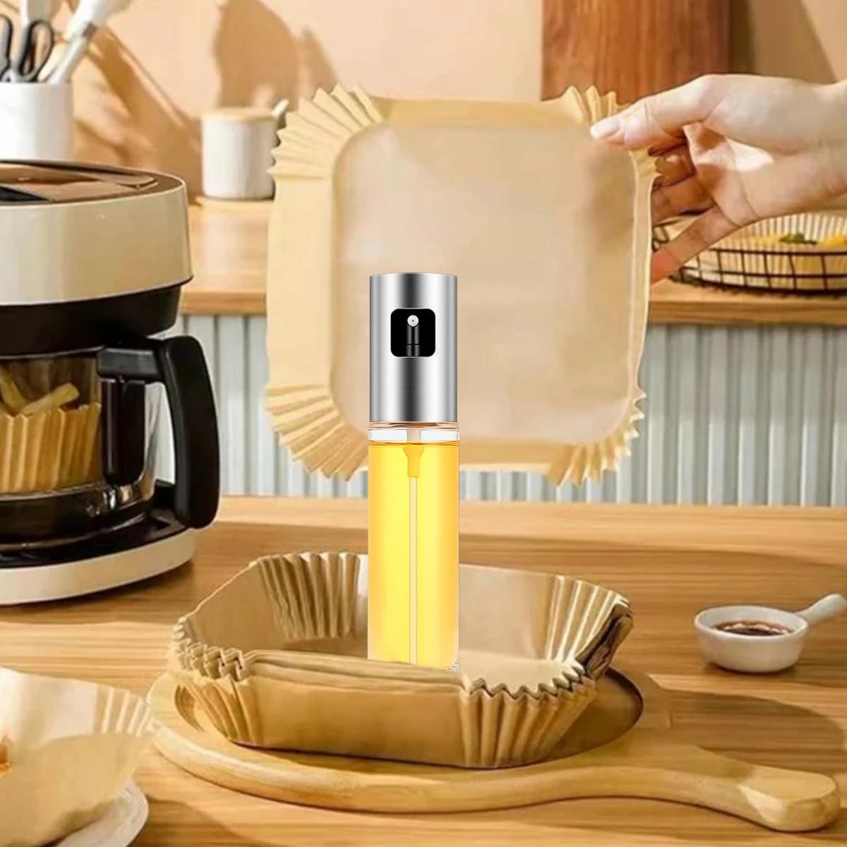 Форма пергаментна для аерогрилю мультипечі Kraft Квадрат Розпилювач для олії 50 шт. 16х4,5 см - фото 5