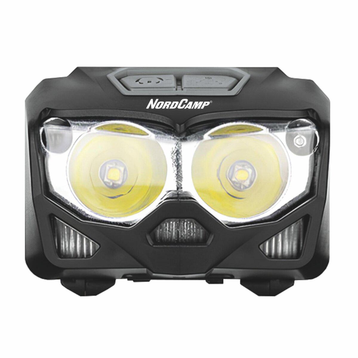 Ліхтар налобний Nord Camp 500 Lm 2x5W CREE XTG/1200 mAh/3xAAA/з сенсором Біло-червоний - фото 2 Ліхтар налобний Nord Camp 500 Lm 2x5W CREE XTG/1200 mAh/3xAAA/з сенсором Біло-червоний - фото 2