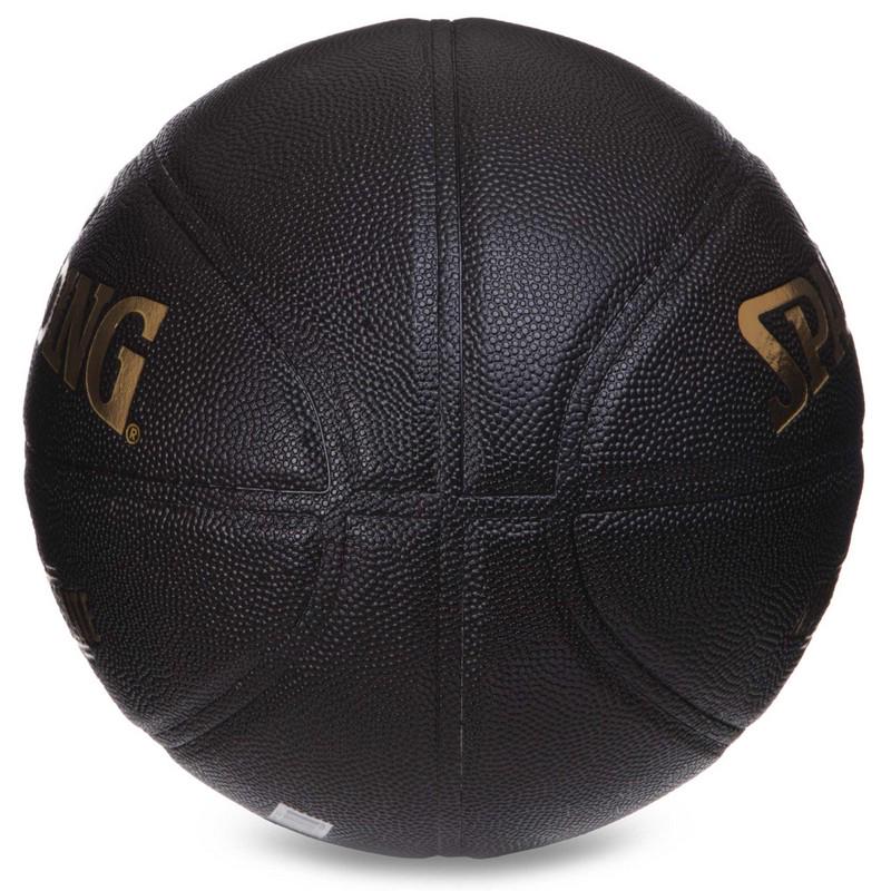 М'яч баскетбольний Zelart SPALDING 76991Y NEVERFLAT ELITE №7 Чорний (DR006102) - фото 4 М'яч баскетбольний Zelart SPALDING 76991Y NEVERFLAT ELITE №7 Чорний (DR006102) - фото 4