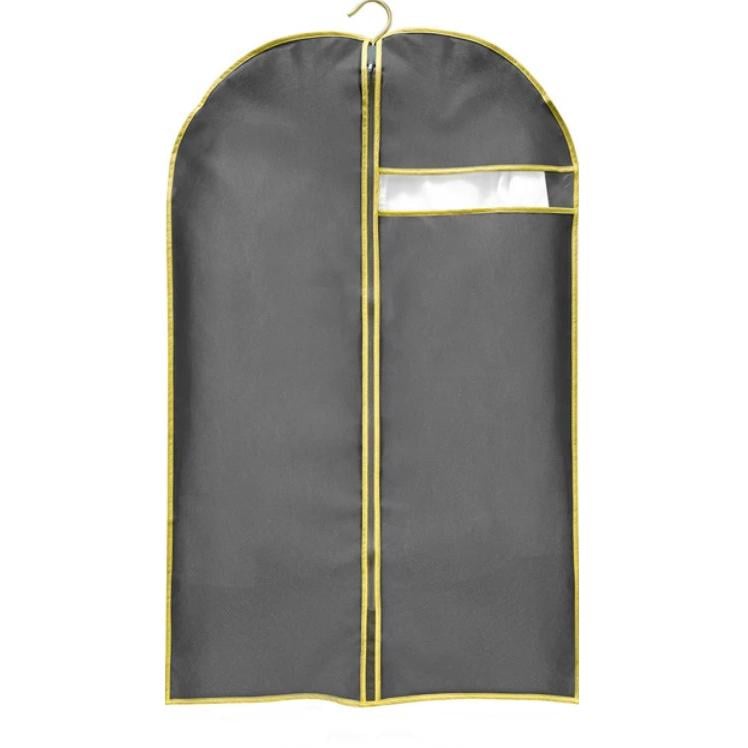 Чехол для одежды Мой Дом с прозрачным окошком из ПВХ 150х60 см Серый (CU6058)