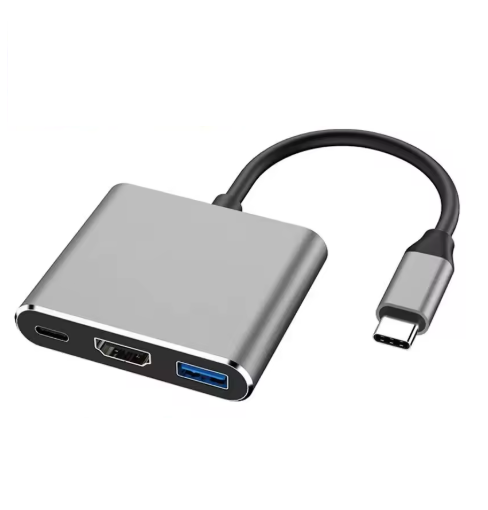 Разветвитель-концентратор 3в1 USB C-HDMI USB3.0 для Macbook Air Converter (29045680)
