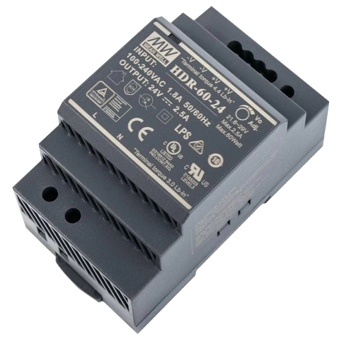 Блок питания MeanWell HDR-100-24N 24V 4,2А 100 Вт установка на DIN-рейку Black (31330733)