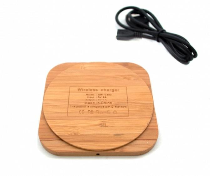 Станция для подзарядки телефона Wood Charge беспроводная деревянная (charge-wood-1-quadrat) - фото 2