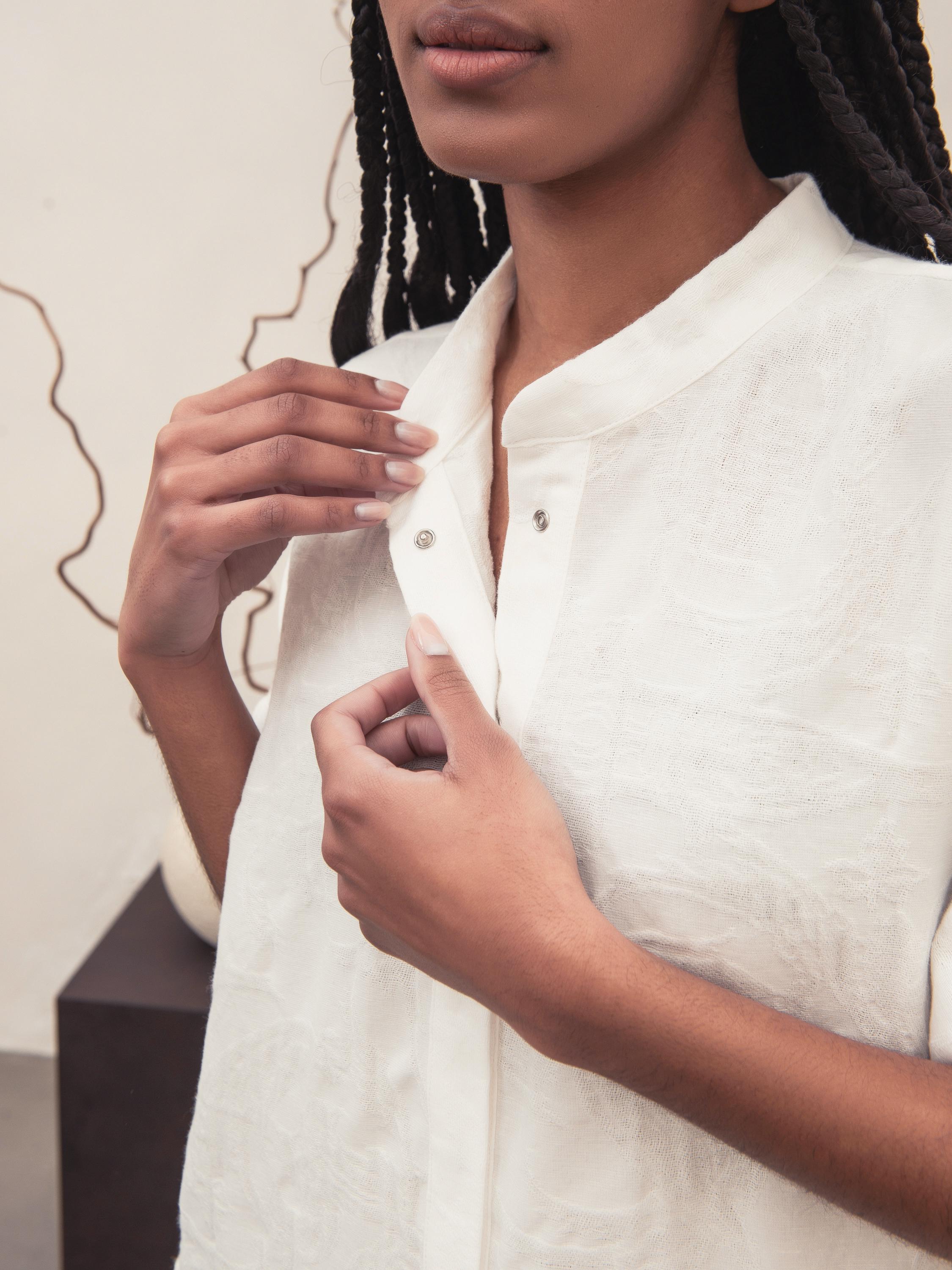 Платье-трансформер из хлопка и льна оверсайз Stephanie (HK1323005) - фото 4