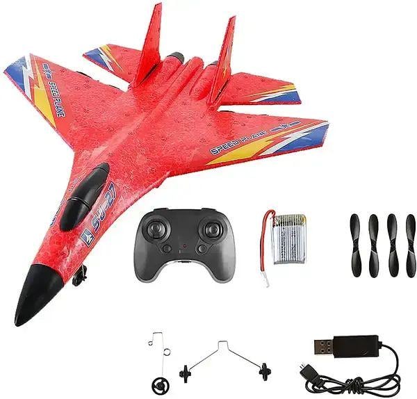 Самолет-истребитель на радиоуправлении СУ-27 EPP Crashworthiness 2,4 Ghz с пультом (opt-102709)