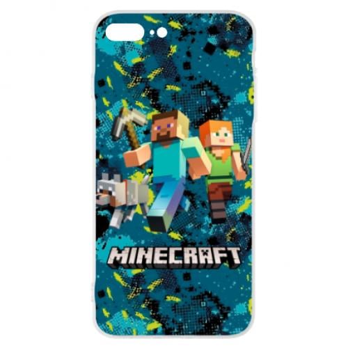 Чехол для iPhone 7 Plus Minecraft Steve Alex And Dog (6848180-46-134799)