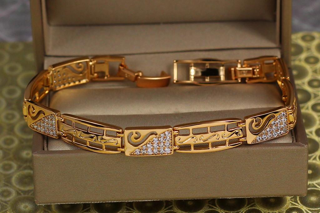 Браслет Xuping Jewelry Интеграл 17 см х 8 мм Золотистый