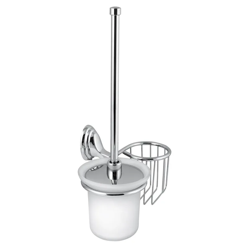Ершик для унитаза Zerix LR1510-1 настенный с корзиной Хром (LL1413)