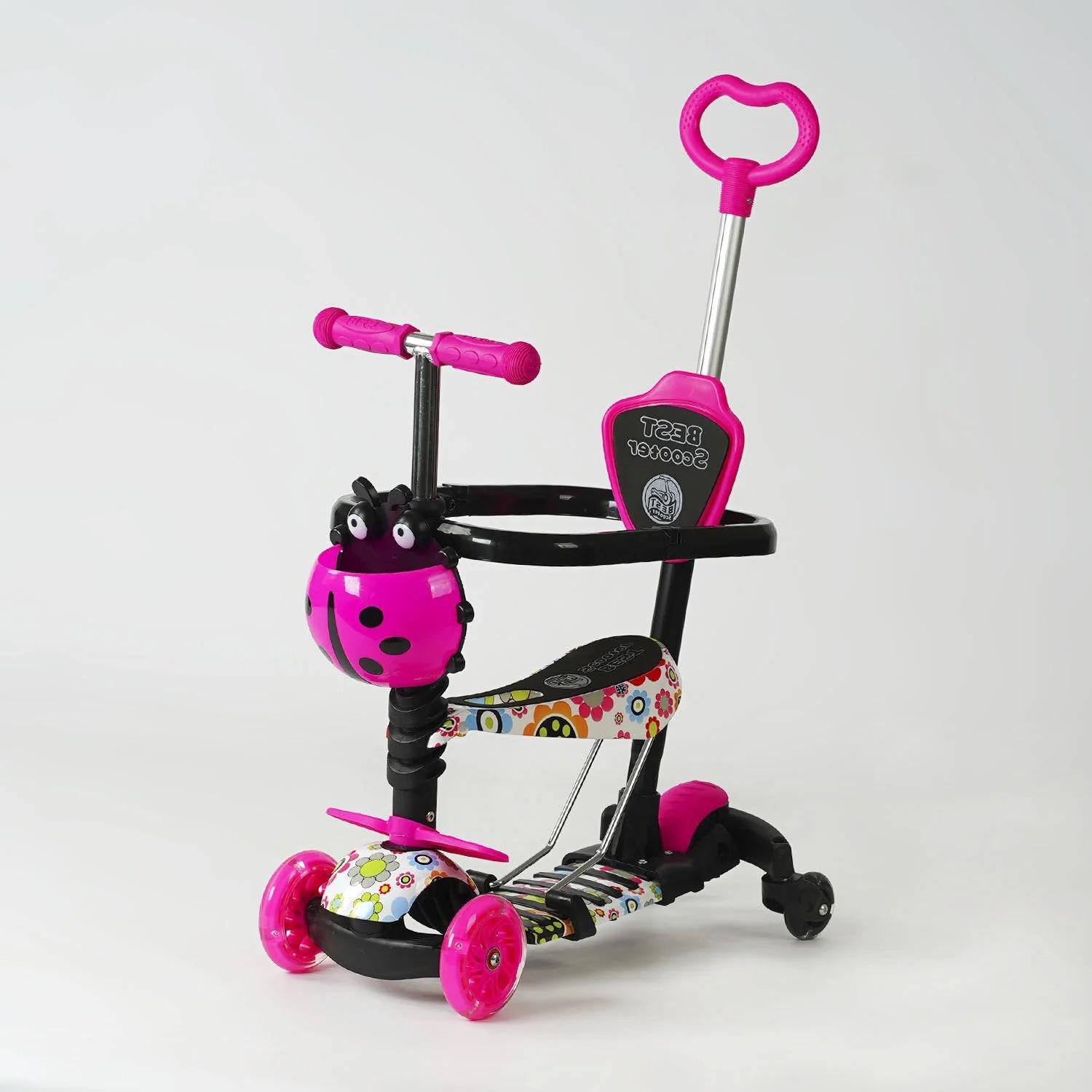 Самокат Best Scooter LS-96302 5в1 Розовый (14707436)