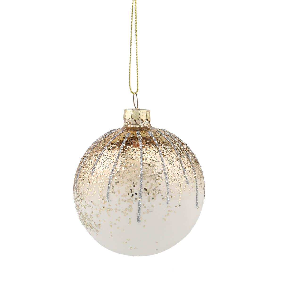 Набір новорічних прикрас Elisey Куля Чизкейк d 8 см 6 шт. (6017-011)