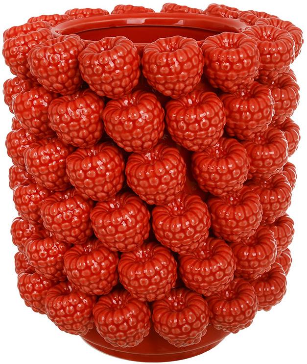 Ваза фарфоровая с рельефным декором Raspberry 22,5х27см