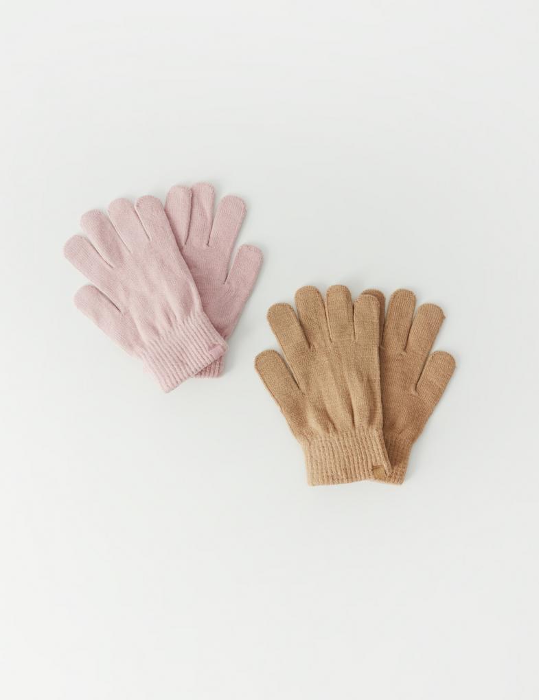 Комплект перчаток женских Diverse MINIS III Бежево-розовый (5902598925671)