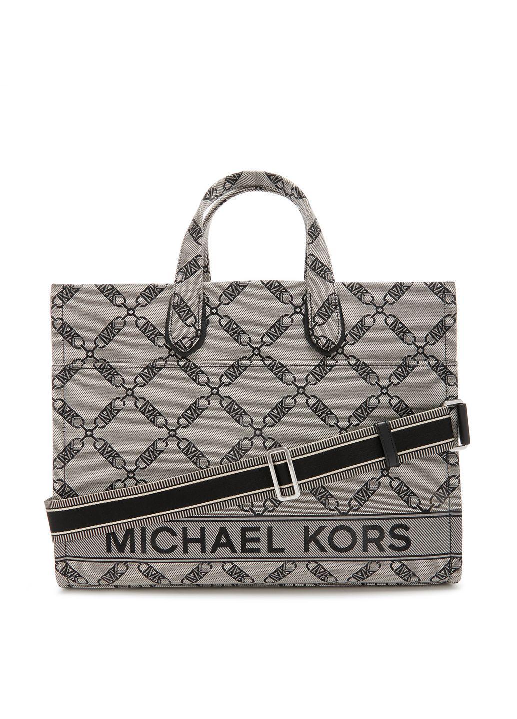 Сумка тоут женская жакардовая Michael Kors Gigi Large Empire (30S3S3GT3J006)