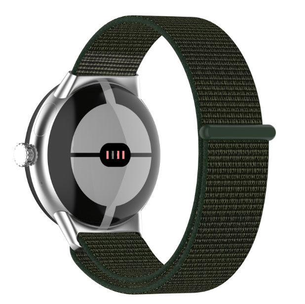 Ремешок DK Nylon Sport Loop для Google Pixel Watch 1/2 Olive flak (016453) - фото 2
