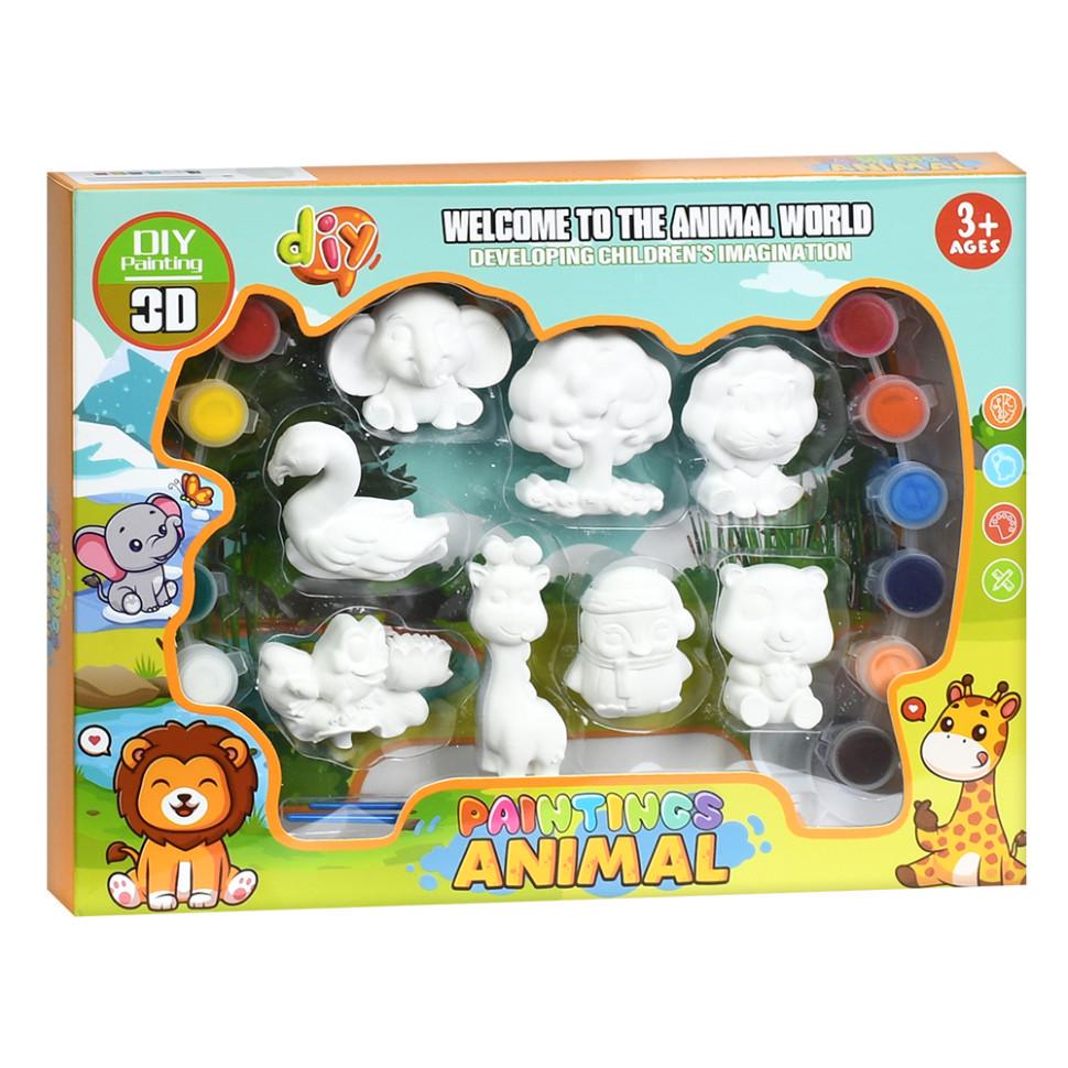 Набір для творчості Тварини MK 5723 Animal фарби пензлики