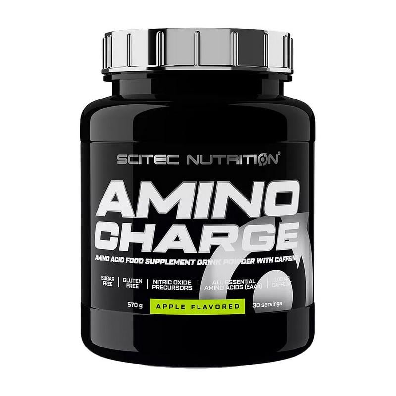 Амінокислоти Scitec Nutrition Amino Charge EAA з кофеїном і цитруліном без цукру 570 г Блакитна малина