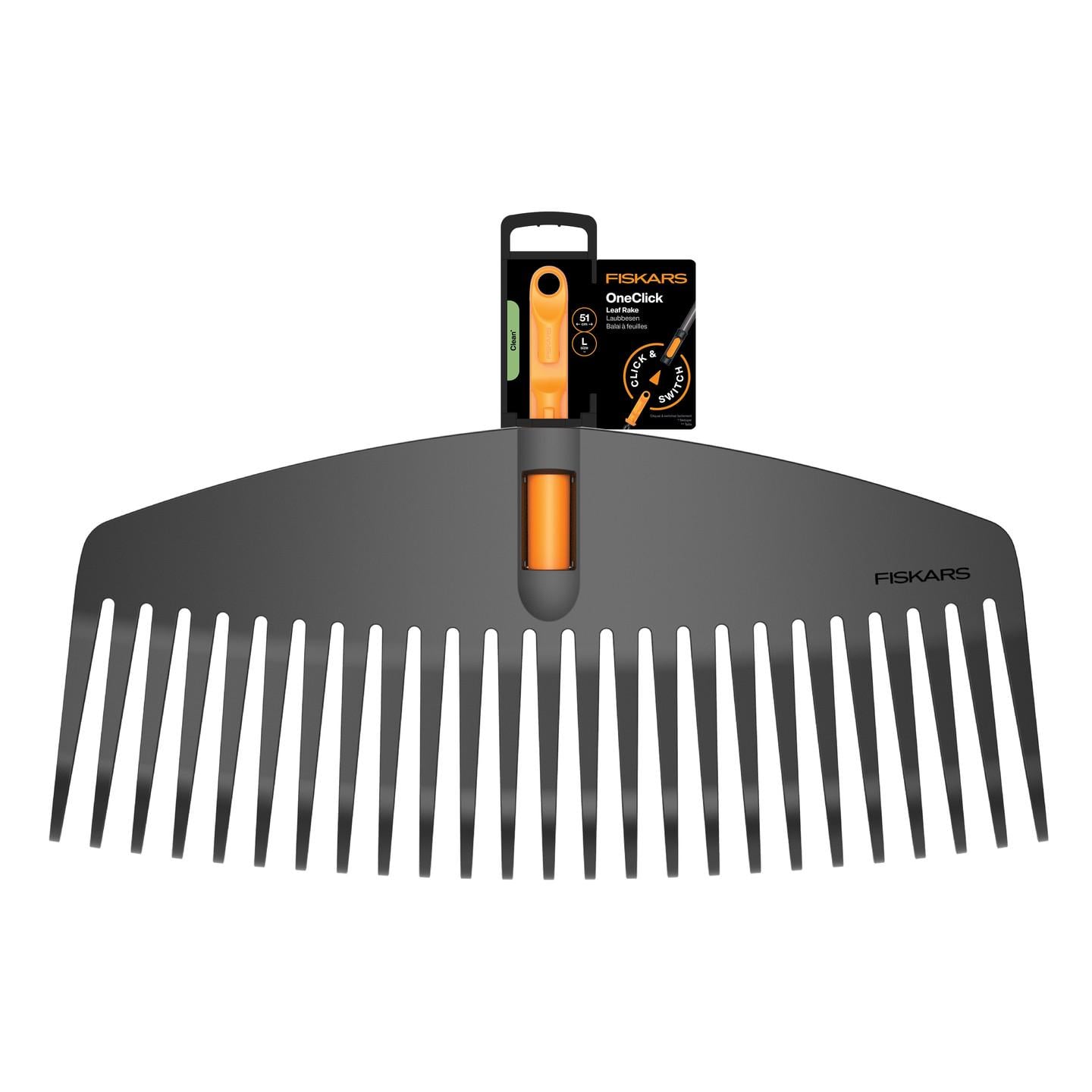 Грабли для листьев/насадка Fiskars OneClick L 51 см (1080673) Грабли для листьев/насадка Fiskars OneClick L 51 см (1080673)
