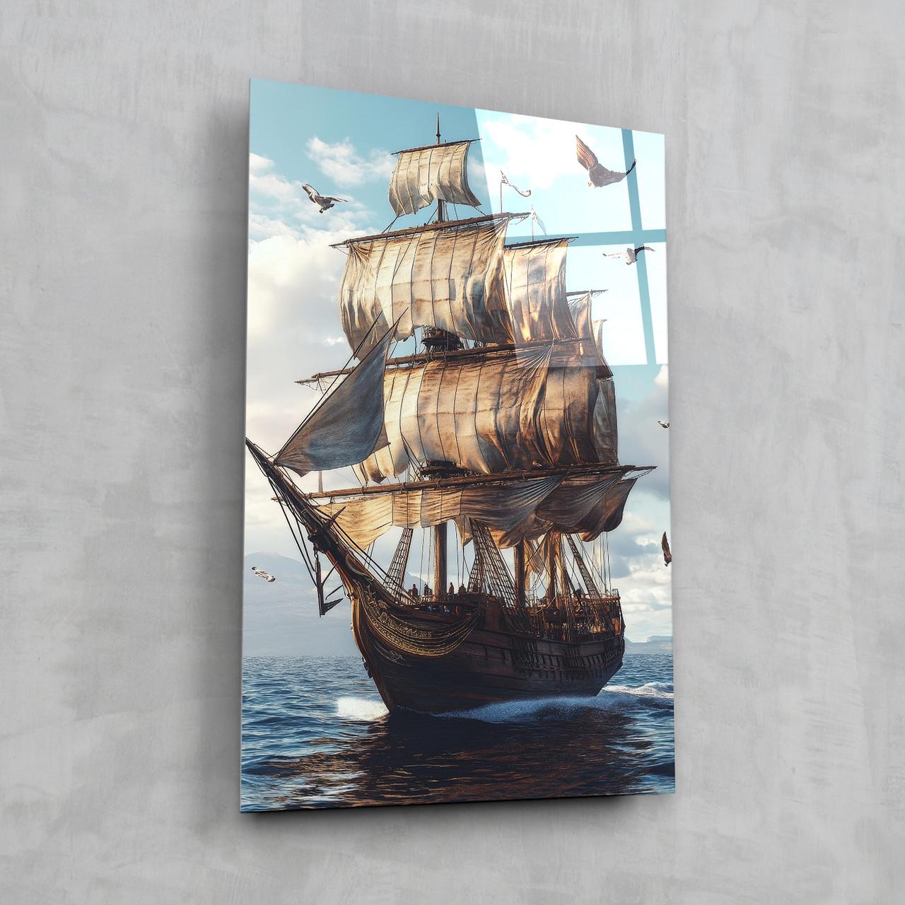 Картина на стекле NovellaPrint Морской парус 80х120 см (556.4)