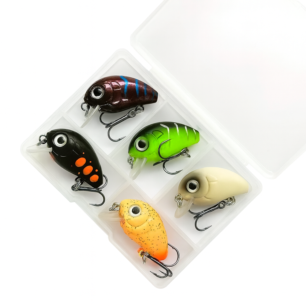 Набір воблерів/приманок.кренків 2,8 см 2 г 5 шт. (701-ee272)