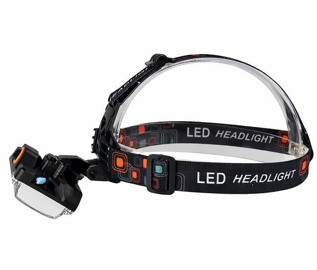 Фонарь налобный RN-814 аккумуляторный 18650 COB IP55 с белым/красным/зеленым светом (2937937510)