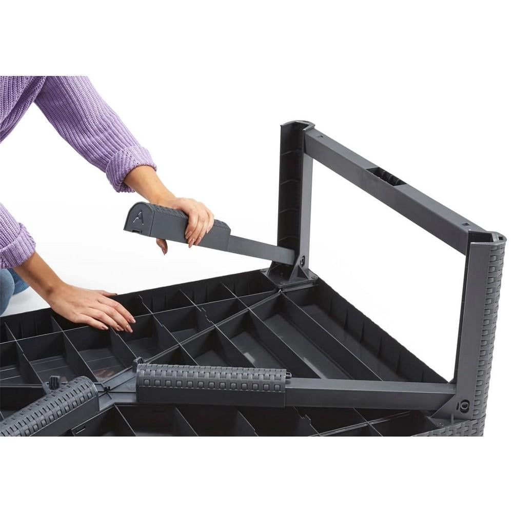 Стол садовый Keter Lyon Графитовый (232300) - фото 4 Стол садовый Keter Lyon Графитовый (232300) - фото 4