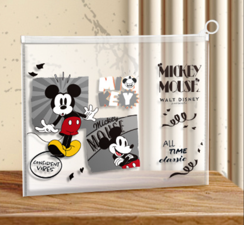 Папка с бегунком Confident vibes Disney Микки Маус А4 Разноцветный (0522)