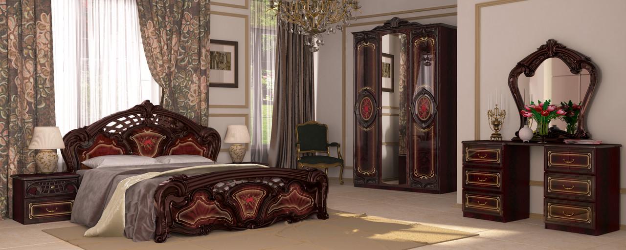 Гарнитур спальный Миро-Марк Regina Перо Рубино (213-640) - фото 1 Гарнитур спальный Миро-Марк Regina Перо Рубино (213-640) - фото 1