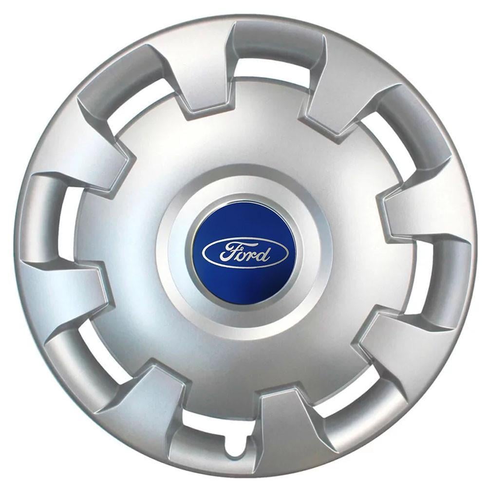 Колпаки SJS 206 с логотипом Ford 4 шт. R14 Серебряный (2654556577)