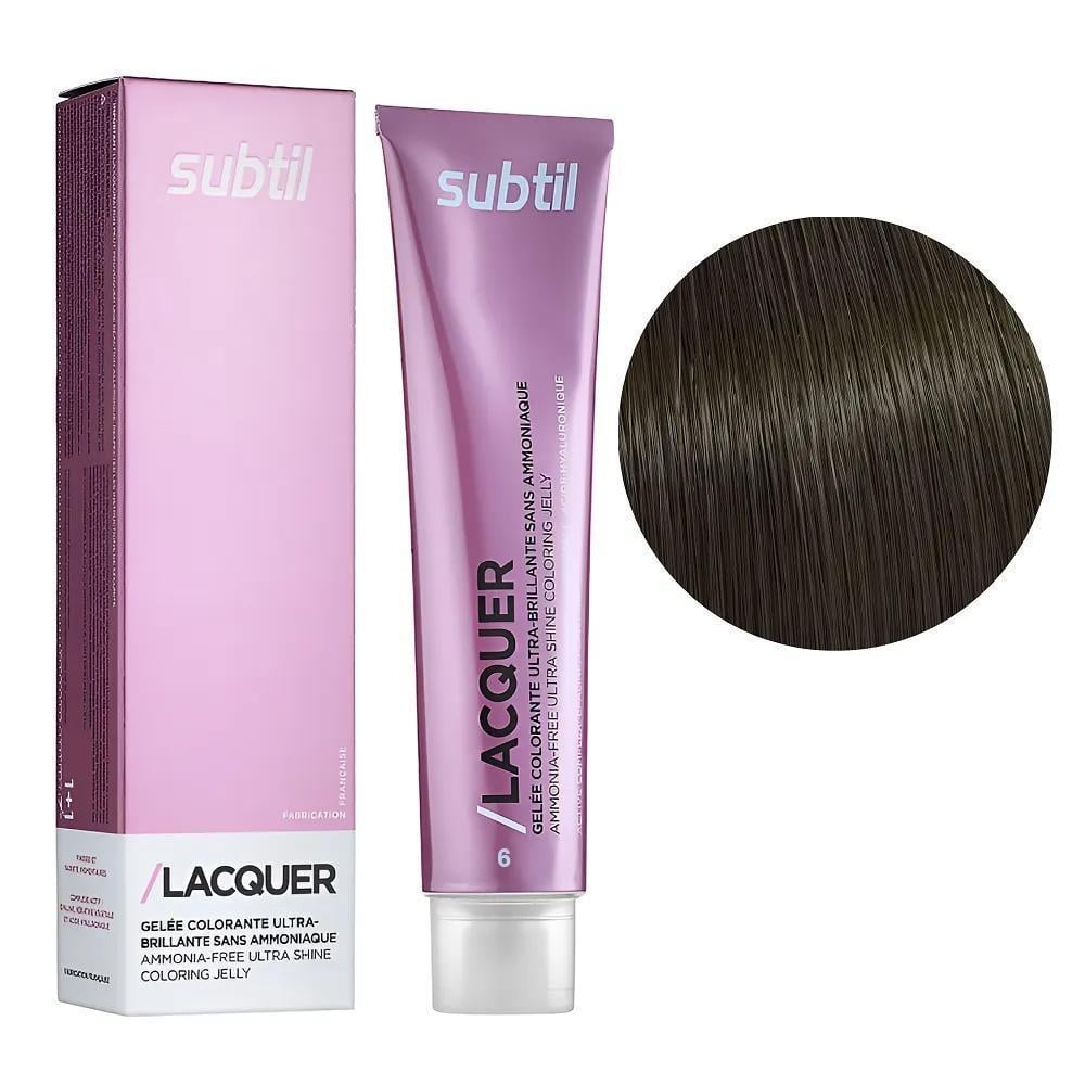 Краска гелевая безаммиачная для волос Subtil Lacquer 6 Темный блондин 60 мл