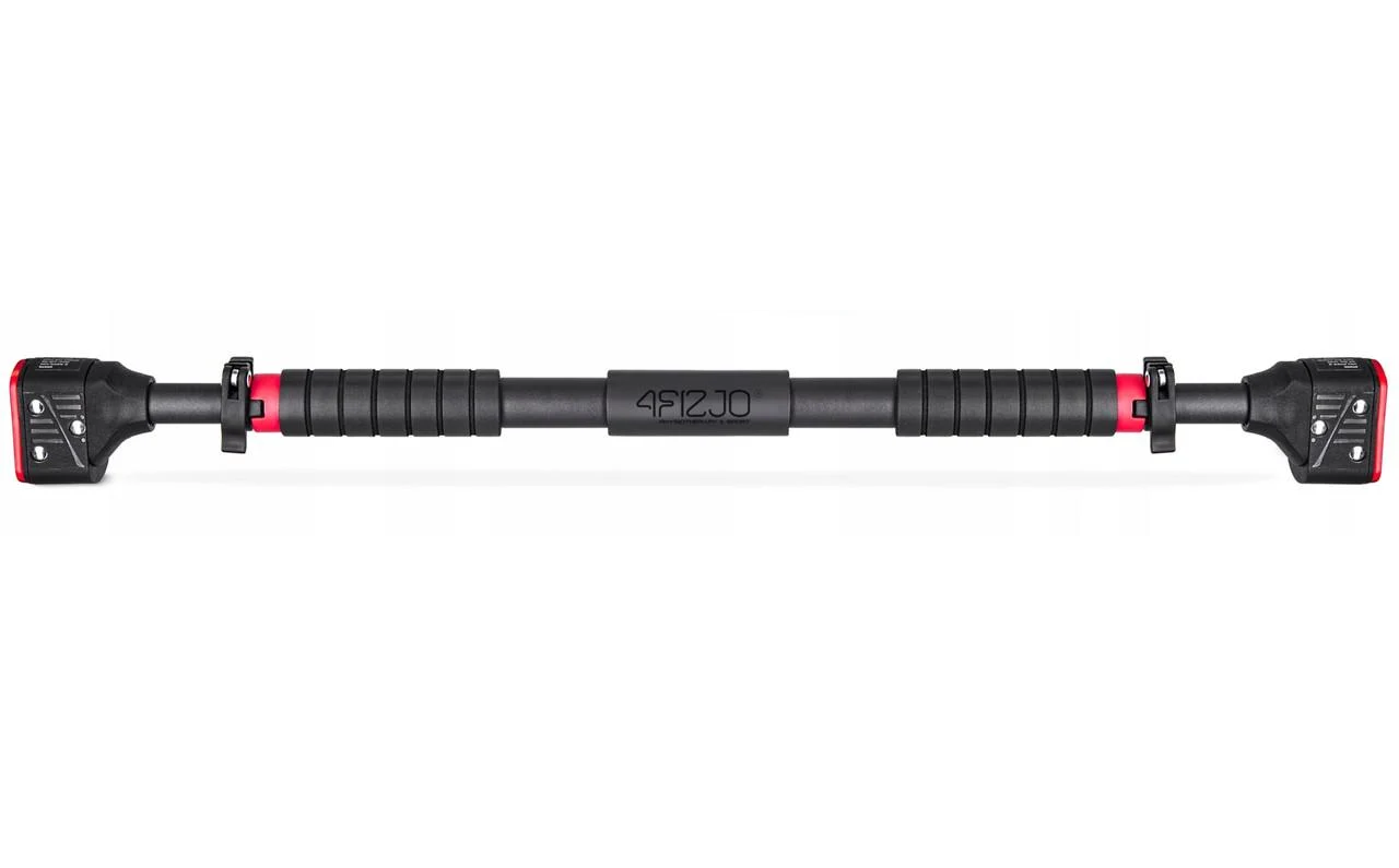 Турник раздвижной 4fizjo PRO 72-110 см Black/Red (P-5907739313263)